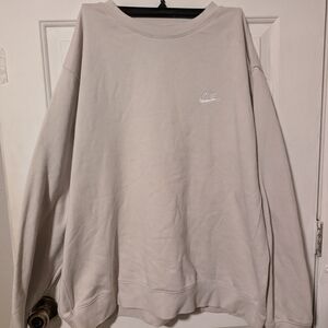 Nike Cream Pullover Sweatshirt Sweater Size XXL